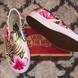 Slip-on vans floral print